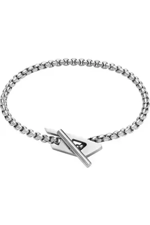 Diesel Edelstahlarmband Herren-Armband Edelstahl silberfarben