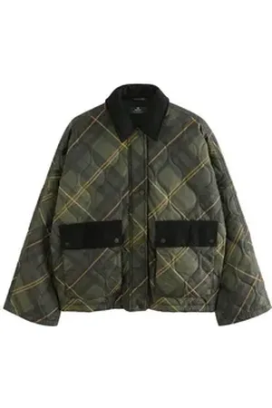 Next Steppjacke Gesteppte Jacke mit Cordkragen (1-St) grün 40