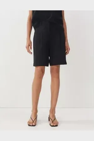 Someday Shorts Shorts CHORTY Wide aus Viskose Leinen Mix schwarz 34