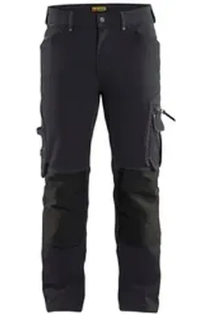 BLAKLADER BLÅKLADER Arbeitsbundhose Handwerker Arbeitshose ohne Nageltaschen 4-Wege-Stretch X1900 (1-tlg) schwarz D92 (D23)