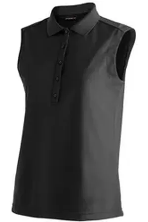 Maier Sports Poloshirt Ulrike sleeveless Damen Funktionsshirt, ärmelloses Freizeitshirt, Regular Fit schwarz 38