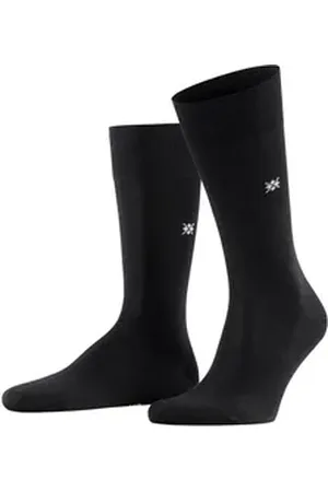 Burlington Socken Dublin (1-Paar) mit feiner Baumwolle schwarz