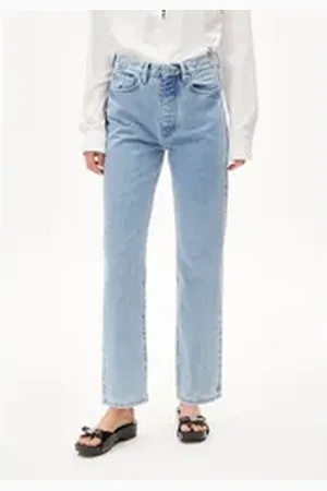 Armedangels Straight-Jeans AAIKALA Damen (Non-Stretch, 1-tlg., Regular Fit) light fresh blue blau 27/34