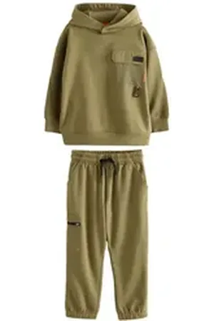 Next Jogginganzug Utility-Hoodie und Jogginghose im Set (2-tlg) grün 128 (8 J.)