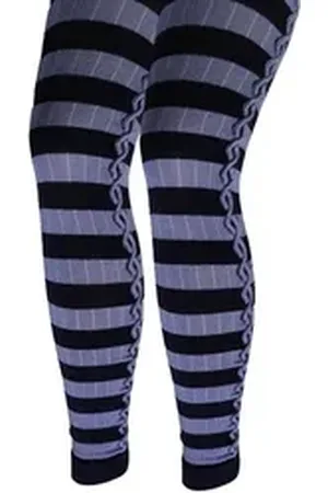 Hudson Leggings mit Rippenmuster und Zöpfen (Packung, 1-tlg., 1er-Pack) aus hautfreundlicher Baumwolle lila 38-40 (S)(1)