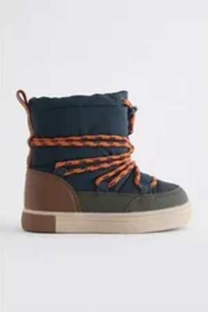 Next Thermal ThinsulateTM Wasserabweisende Steppstiefel Winterstiefelette (1-tlg) blau 21,5 EU