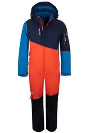TROLLKIDS Schneeoverall Hallingdal Wasserdicht blau|orange 152