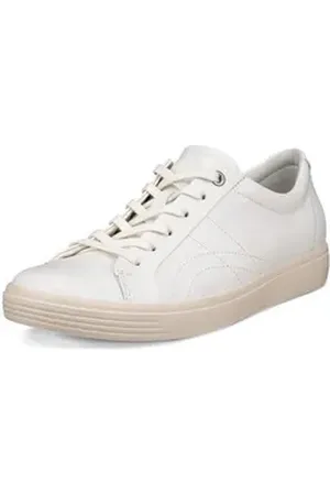 Ecco CLASSIC Sneaker in klassischer Optik, Freizeitschuh, Halbschuh, Schnürschuh weiß 38 EU