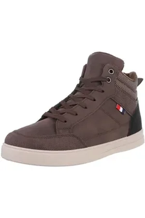 Ital-Design Coolwalk Herren High-Top Freizeit Sneaker (88828892) Flach Sneakers in Braun braun 44 EU