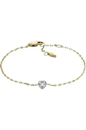 Fossil Armband Damen-Armband Edelstahl Glasstein, SADIE bunt