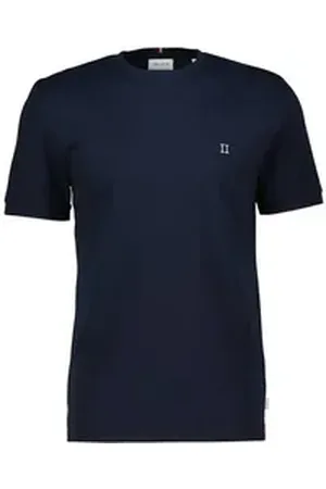 Les Deux T-Shirt Herren T-Shirt aus Baumwolle (1-tlg) blau S
