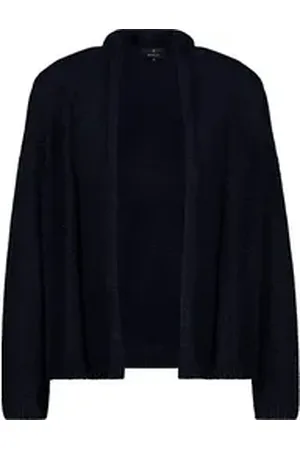 monari Outdoorjacke Stricküberwurf mit Schalkragen deep ocean 36
