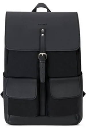 Expatrié Cityrucksack Lauren Tagesrucksack Damen mit Laptop Fach, Magnetverschluss, Laptopfach, Wasserabweisend schwarz