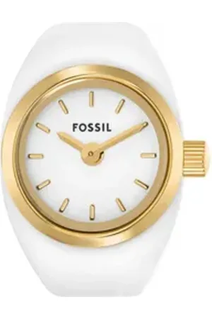 Fossil Uhrenring WATCH RING ES5412, Armbanduhr, Damenuhr, Edelstahlarmband, analog goldfarben