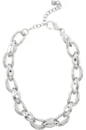 Alessandro Kette mit Anhänger Glam Loop, elegante Gliederkette silberfarben