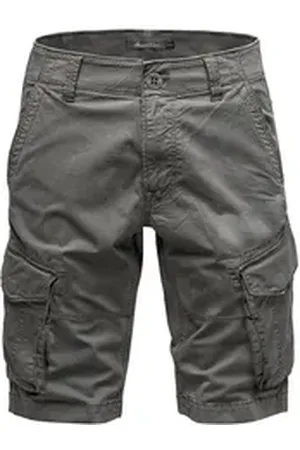 amaci Cargoshorts RIVERLEA Cargoshorts Herren Bermuda Short Hose Regular Fit grau W32