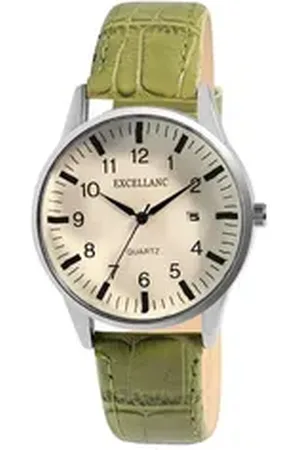 Excellanc Quarzuhr 2900268 Herrenuhr mit Band aus Lederimitat, schwarz