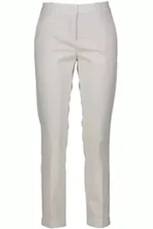 Cambio Chinohose Damen Chinohose STELLA (1-tlg) weiß 32/28