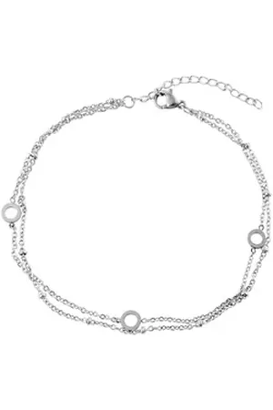 Akzent Fußkette Kanita Edelstahl Fußkette, 24cm + 5cm (Einzeln) goldfarben|silberfarben