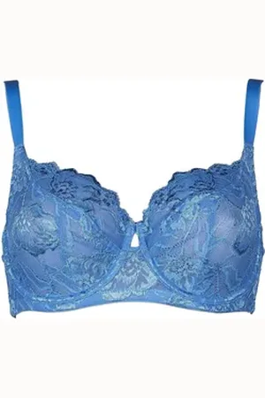 After Eden Bügel-BH Anna Wire bra in recycled lace blau 85