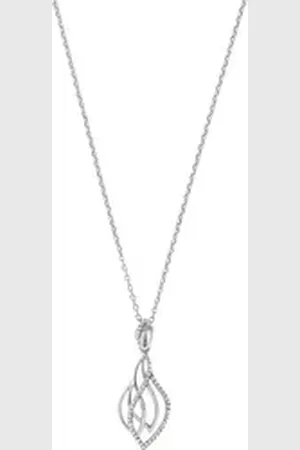 FAVS Collier Damen-Kette 925er Silber 50 Zirkonia silberfarben