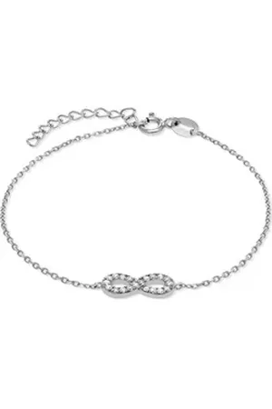FAVS Silberarmband Damen-Armband 925er Silber 22 Zirkonia, Klassisch silberfarben