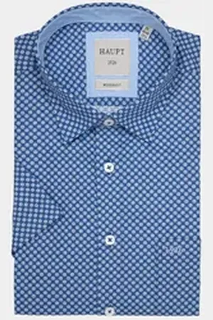 Haupt Kurzarmhemd blau XL