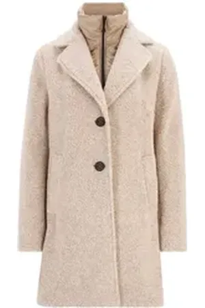 gil-bret Wollmantel - Damenmantel einfarbig - leicht taillierter Mantel beige 40