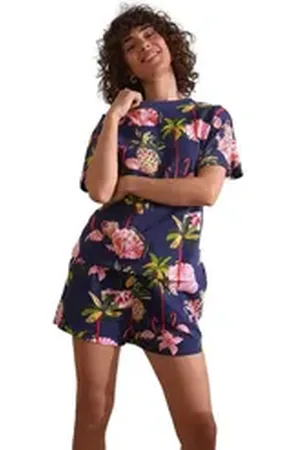 Next Pyjama Kurzer Pyjama, Set (2 tlg) blau L
