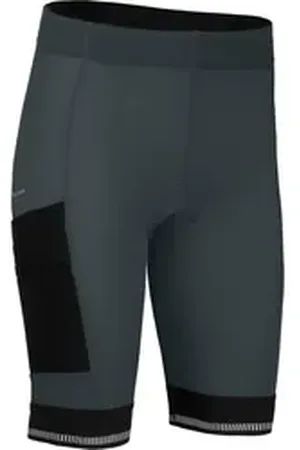 Bergson Fahrradhose SUNDRA COMFORT Bermuda (mit Sitzpolster) Damen Radshorts, bielastisch, tight, Normalgrößen, dunkel grau grau 34