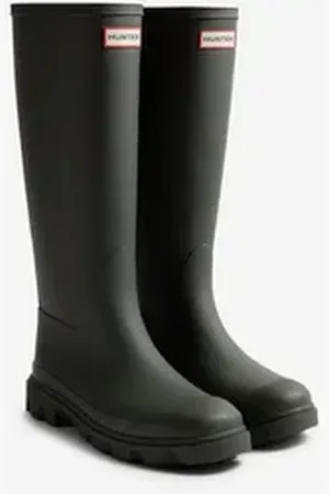 Hunter DOWNPOUR TALL BOOT Gummistiefel grün 40-41 EU
