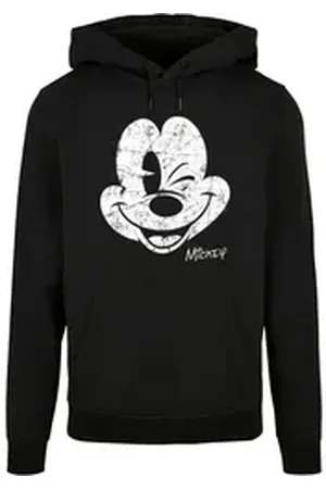 Absolute Cult Kapuzensweatshirt Herren Mickey Mouse - Distressed Hoody (1-tlg) schwarz 5XL