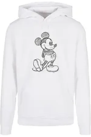 Absolute Cult Kapuzensweatshirt Herren Mickey Mouse - Sketch Kick Hoody (1-tlg) weiß XXL