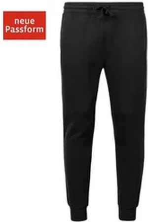 Snocks Jogginghose Jogginghose Herren (1-tlg) Sweatpants mit Rippbund am Beinsaum blau|schwarz L