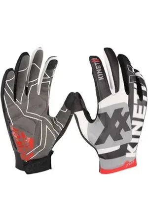 KinetiXx Fahrradhandschuhe Langfinger Sommer-MTB Handschuh Luigi, (in schwarz oder weiß) Grip, Atmungsaktiv, Touchscreen kompatibel, Hoher Tragekomfort schwarz 7,5