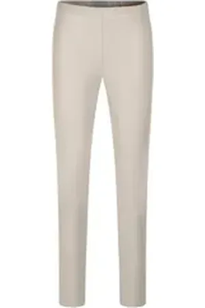 raffaello rossi Lederimitathose Damen Kunstlederhose RESA Slim Fit (1-tlg) braun 42