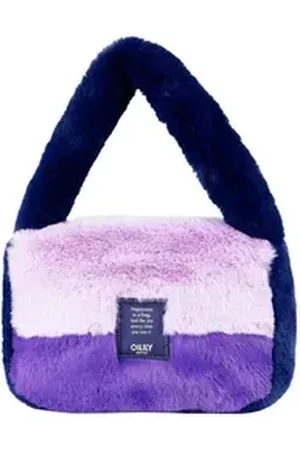 Oilily Schultertasche Huda Hobo Bag Soft Fake Fur blau