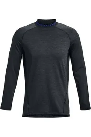 Under Armour ® Funktionsshirt UA CG ARMOUR TWIST MOCK BLACK/HYPER BLUE-NEPTUNE GREEN XL