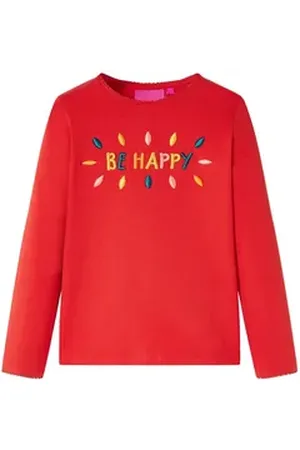 vidaXL Langarmshirt Kinder-Langarmshirt Rot 92 rot 92 (1,5-2 J)