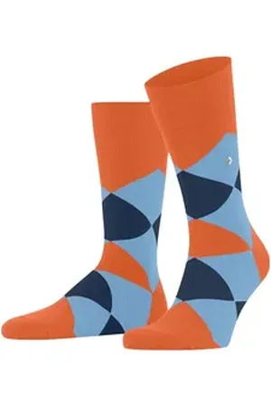 Burlington Socken Clyde (1-Paar) mit Bio-Baumwolle orange 40-46
