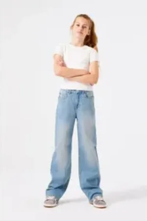 Garcia Straight-Jeans Ilvy for Girls, mit weitem Bein blau 164