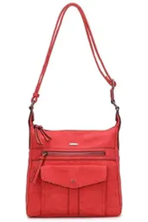 Tamaris Henkeltasche Adriana (Set), Damen Handtasche Hobo Bag S Henkeltasche chili rot rot