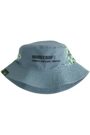 Next Fischerhut Minecraft Anglerhut aus 100 % Baumwolle (1-St) grau Kopfumfang: 52 cm.