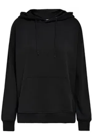 ONLY Hoodie Damen Hoodie FEEL LIFE (1-tlg) grau|schwarz XS