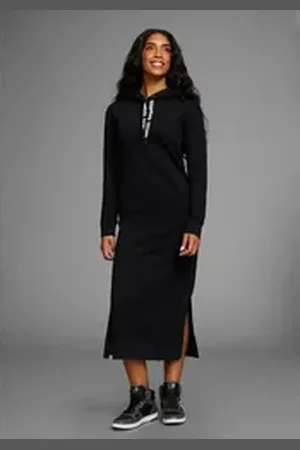 KangaROOS Sweatkleid mit Seitenschlitzen schwarz 38