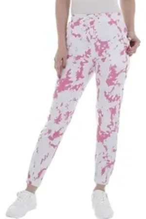Ital-Design Jogginghose Damen Freizeit Camouflage Stretch Jogginghose in Rosa rosa M