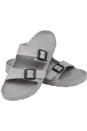 Aquaspeed Gr. 45 Herren Latschen – leicht + Mikrofaserhandtuch Badesandale (Herren Badelatschen – ergonomisch, leicht & reisetauglich) Weiche Struktur & robuster Halt – Herrenlatschen im Set grau 45