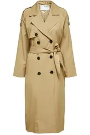 SELECTED FEMME Trenchcoat New Bren (1-tlg) braun 38