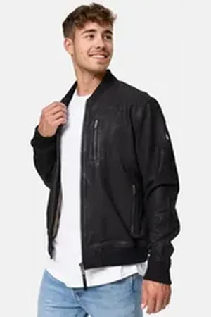 INDICODE Winterjacke Captain aus echtem Ziegenleder braun XXL