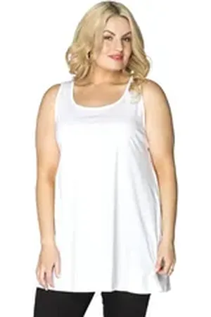Yoek Shirttop Damen Top Große Größen weiß XXL